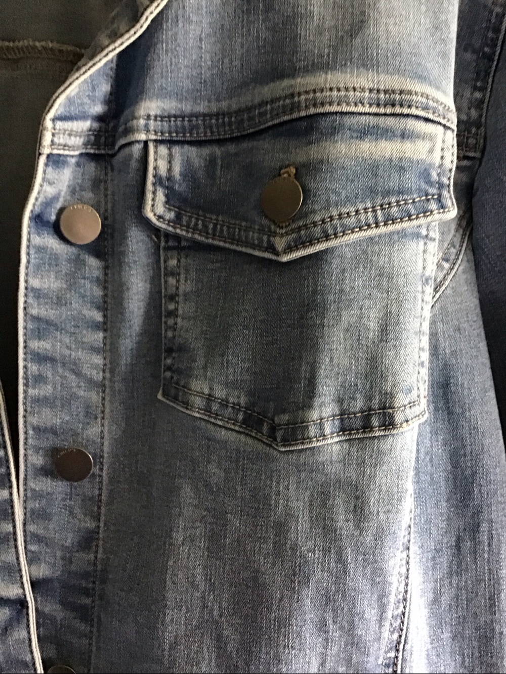 Chico's Denim Fringe Western Jacket Size 3 (XL) Cowgirl Festival Nashville Boho - Picture 6 of 7